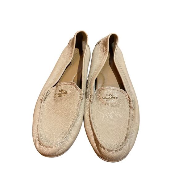 Blush Pink Coach Mary Lock Up Loafers Moccasins 10B - Picture 1 of 6